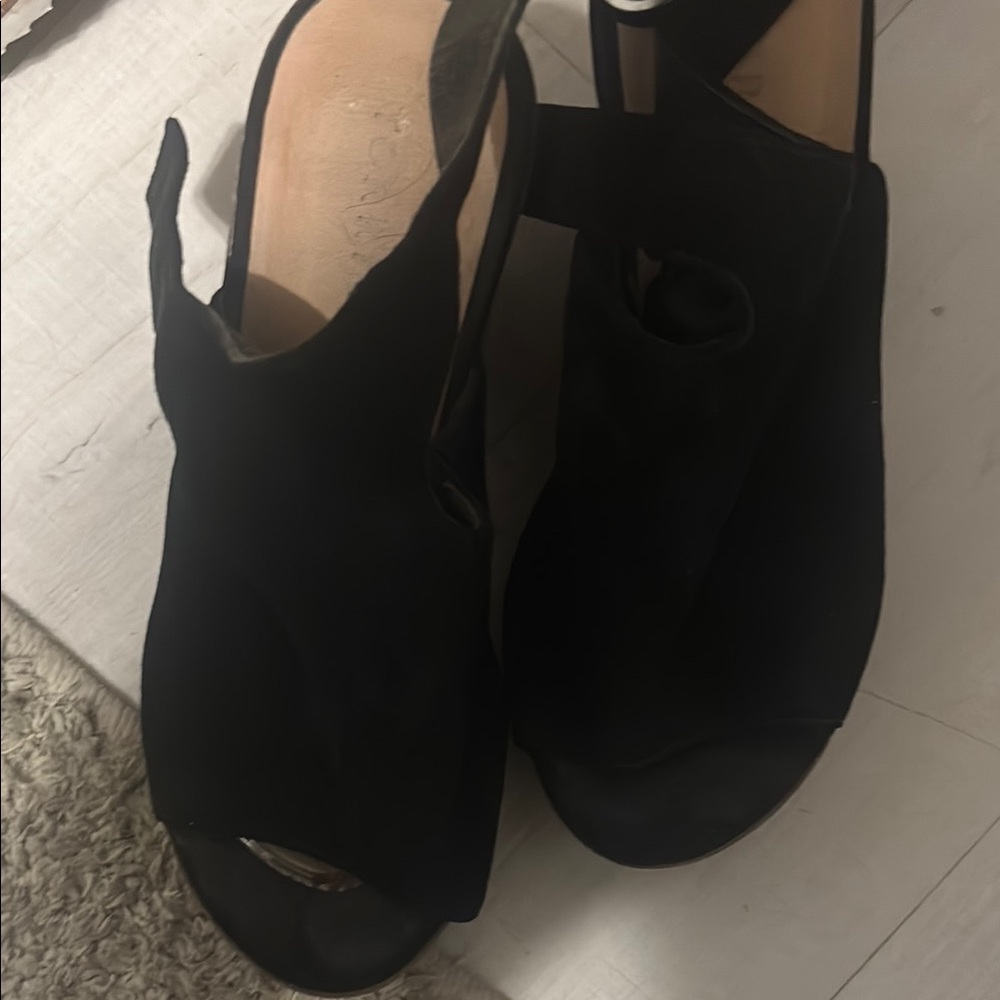 Torrid Black Suede-Like Mules Versatile Clogs